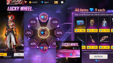 Lucky Wheel 9 Diamond Spin Trick 😍 Free Fire New Lucky Wheel Event 15 July Kitna Diamond