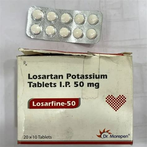 Dr Morepen 50mg Losartan Potassium Tablets Ip Prescription Treatment