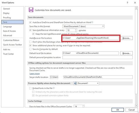 Wo In Word Tempor Re Dateien Gespeichert Werden