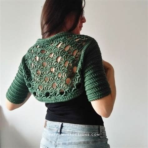 Crochet Glitzy Bolero Free Pattern • Raffamusadesigns