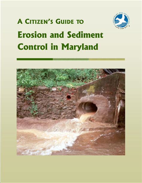 Pdf Erosion And Sediment Control In Maryland1 The Importance Of Erosion And Sediment Control