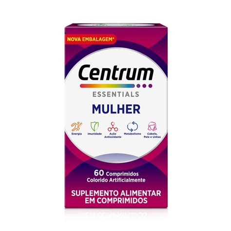 Centrum Essentials Mulher 60cps Gsk