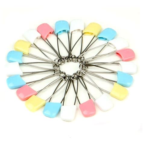 Sphtoeo 50pcs Cloth Diaper Pins Stainless Steel