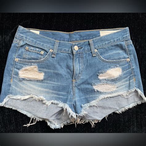 Rag Bone Shorts Rag Bone Distressed Cut Off Freeport Shorts