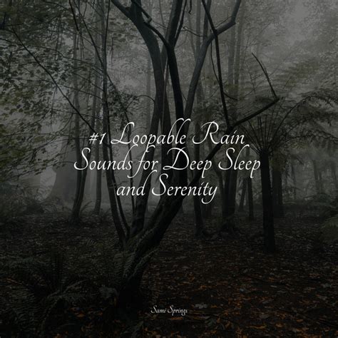 Loopable Rain Sounds For Deep Sleep And Serenity Album By Massage