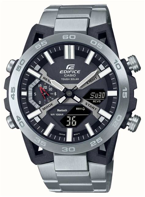 Casio Edifice Bluetooth Solar Chronograph Watch Ecb D Aef First