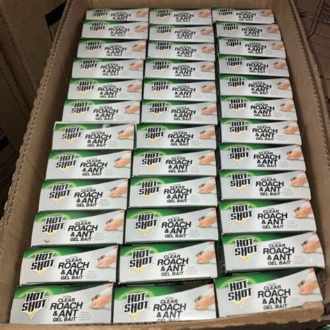 Hot Shot Ultra Clear Roach Ant Gel Bait Kills Queen Colony Eggs Packages Ebay