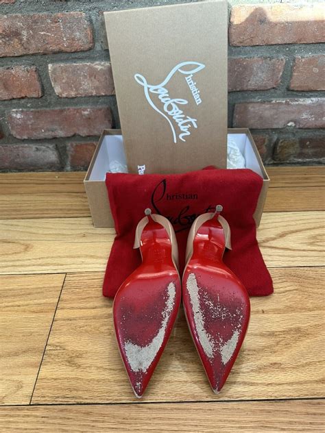 Christian Louboutin Iriza In Patent Nude Size Gem