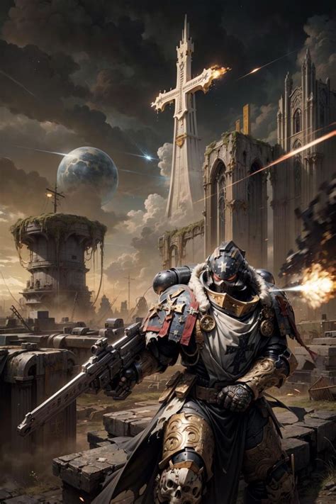 The Black Templars Ccaraxess Templars Warhammer 40k Artwork Warhammer