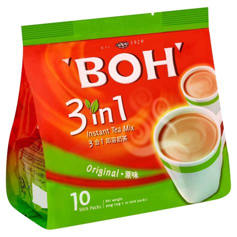 BOH Teh Tarik Original Instant Milk Tea Beverage 12 Stick Packs X 27g