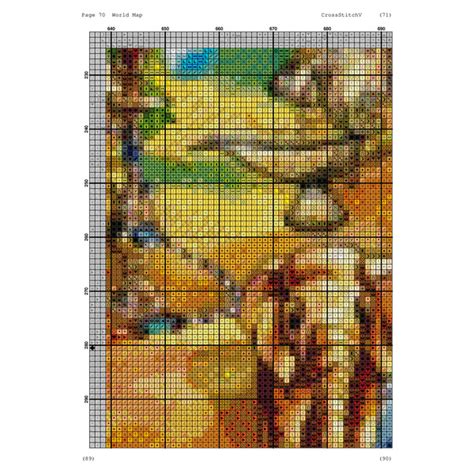 World Map Cross Stitch Pattern Ocean Map Counted Cross Sti Inspire Uplift