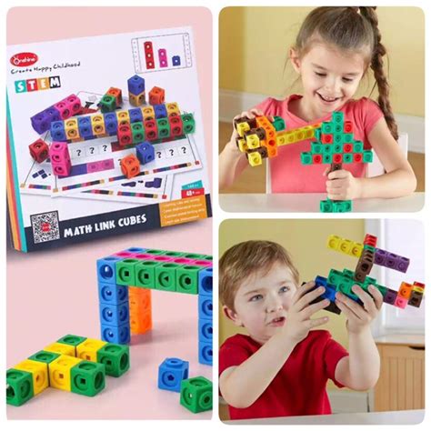 Jual Math Link Cube Onshine Link Math Cubes 146 Pcs Linking Cubes