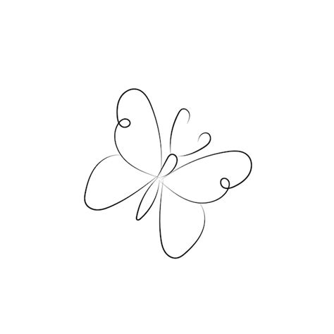 Premium Vector Butterfly Outline With Drawn Details Collection