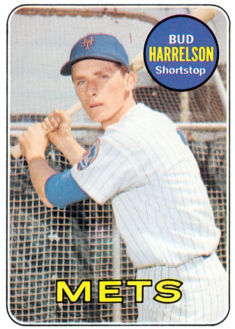 1969 Bud Harrelson Topps Baseball Card - Mets History