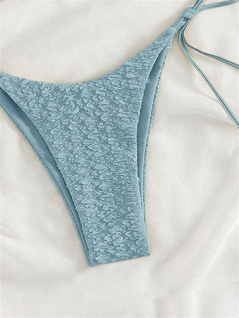 Conjunto De Bikini De Verano Para Playa Con Tirantes De Halter Y