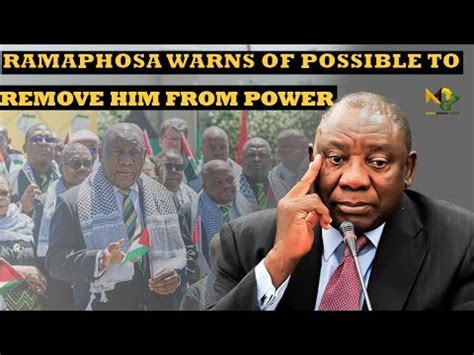 Ramaphosa Warns Of Possible Regime Change Attempt To Remove Him From