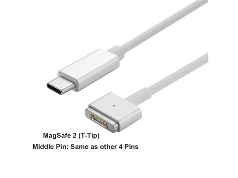 100w Usb C Type C To Magsafe 2 T Tip Power Adapter Pd Charger Cable For Apple Macbook Pro 13inch