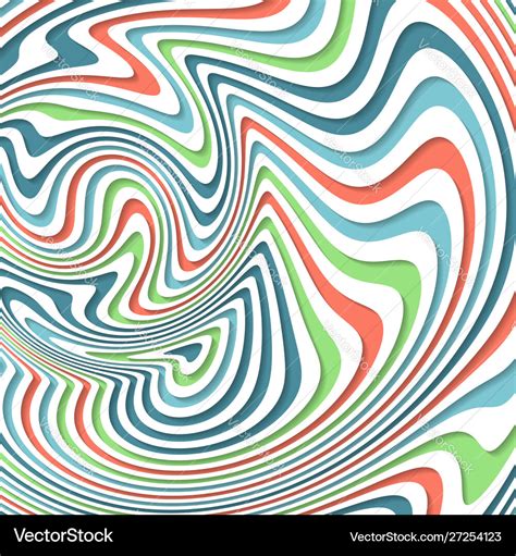 Abstract Optical Illusion Twisted Background Vector Image