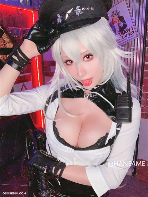 Haneame Azurlane Gangut Police Naked Cosplay Asian Photos