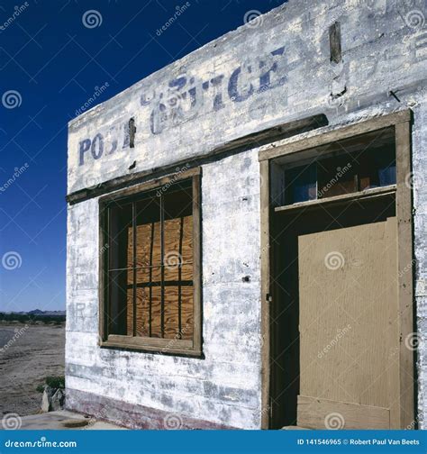 Post office in ghost town stock image. Image of arid - 141546965