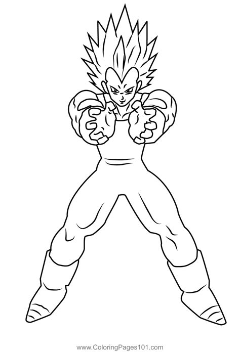 Vegeta Super Saiyan 4 Coloring Pages