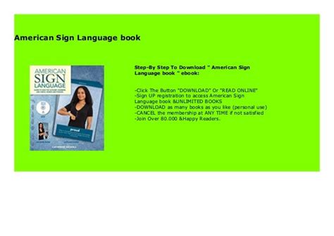 American Sign Language Book 721