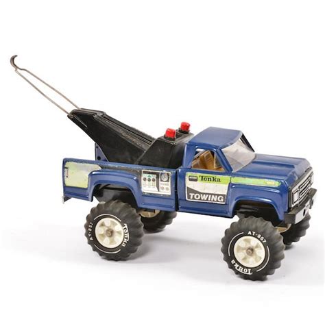 Tonka Blue Towing Truck Toy Modernica Props