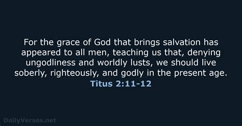 Titus 2:11-12 - Bible verse (NKJV) - DailyVerses.net