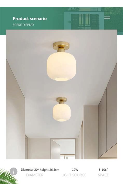 Современные полностью медные светодиодные светильники для прихожей ...