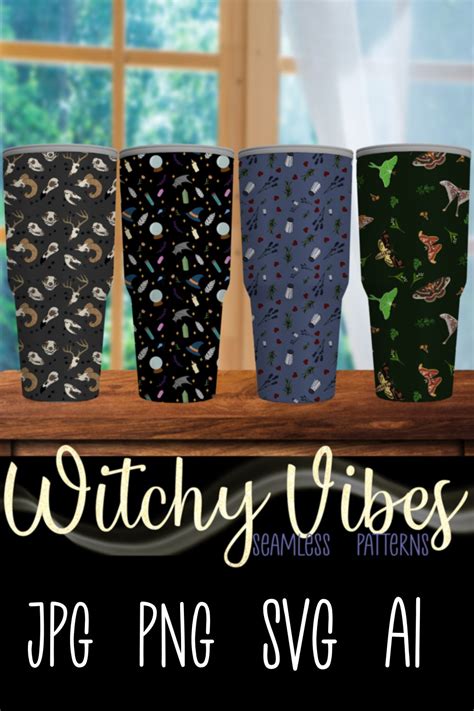 Witchy Vibes Seamless Patterns Bundle