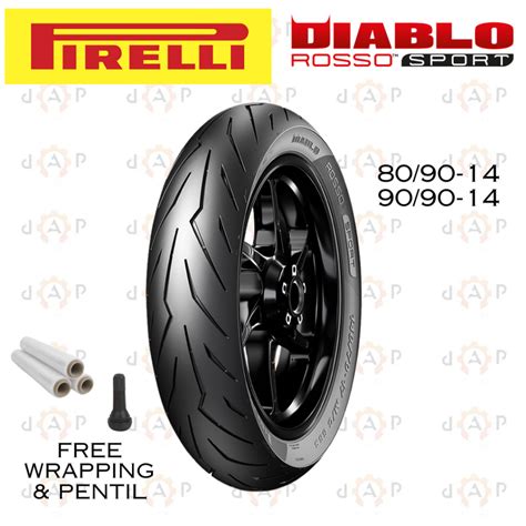 Jual Ban Motor Matic PIRELLI DIABLO ROSSO SPORT 80 90 90 90 Ring 14