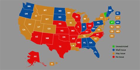 Gun Control Laws By State Map Map