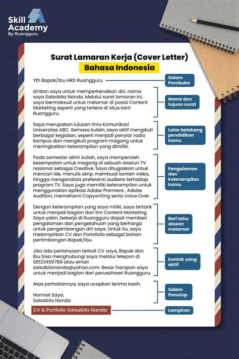 Contoh Surat Lamaran Kerja Yang Benar Template Gratis Nbkomputer