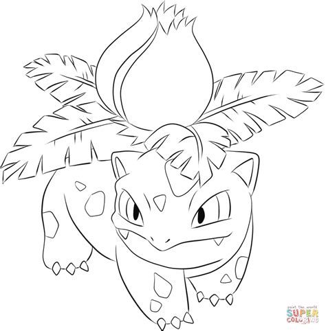 002 Ivysaur Libro De Colorear Pokemon Libro De Colorear Coloringscc