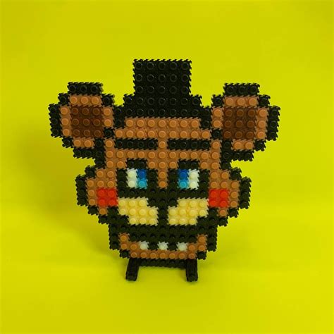 Freddy Fazbear Pixel Art Plastic Blocks Build Your Own Furry - Etsy