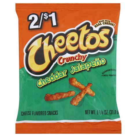 Cheetos Crunchy Cheddar Jalapeno Cheese Flavored Snacks 21 Or 59