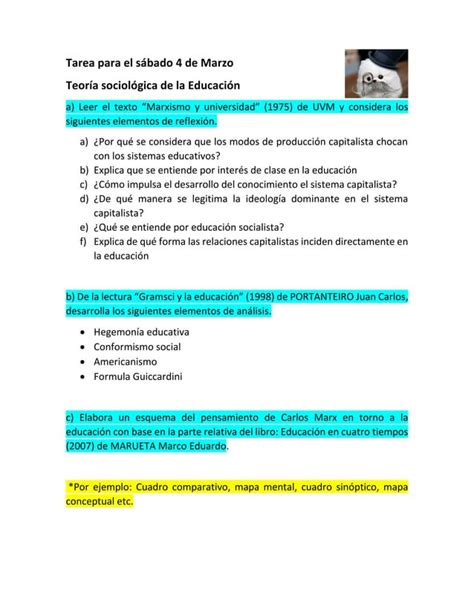 Tarea para el sábado 4 de marzo PDF