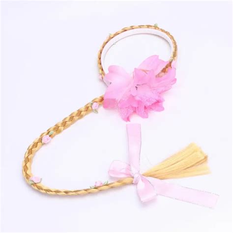 DIV MALLCosplay Blonde Weaving Braid Tangled Rapunzel Princess Hair