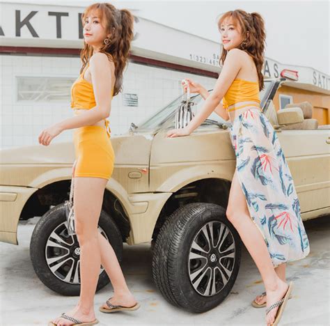 บกน bikini พรอมกระโปรงคลมโชวขาออน พรวสวยจา ม 2 ส ฟา เหลอง สดใสรมทะเล Lazada co th