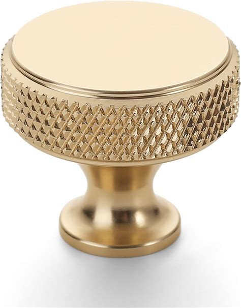 Amerdeco Pack Gold Knurled Cabinet Knobs Kitchen Cabinet Handles For