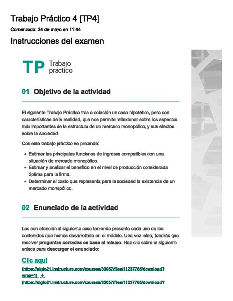 Tp Eco Trabajo Pr Ctico Comenzado De Mayo En