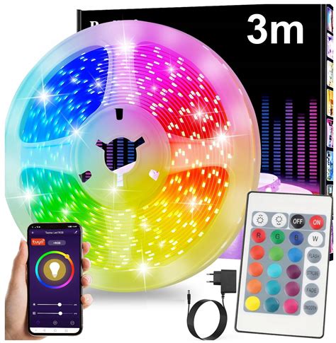 Ta Ma Led Rgb Z Pilotem Wifi Bluetooth Tuya M W Aplikacja Mobilna