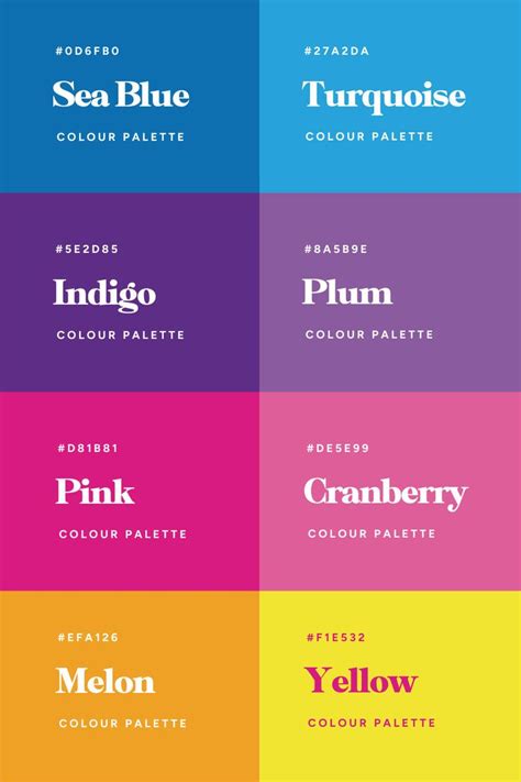 Playful And Happy Color Palette Brand Inspiration For A Dance School