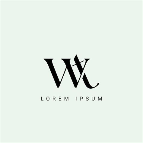 Premium Vector Letter Wt And Tw Monogram Initial Logo Geometric