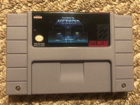 Super Metroid Justin Bailey Super Nintendo Snes Video Game Etsy