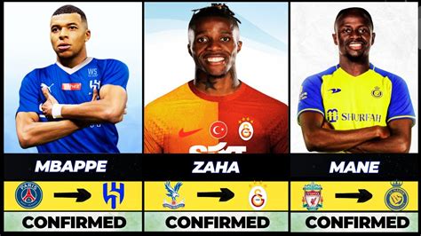 LATEST CONFIRMED TRANSFERSSUMMER TRANSFER WINDOW 2023 Ft Mbappe Zaha