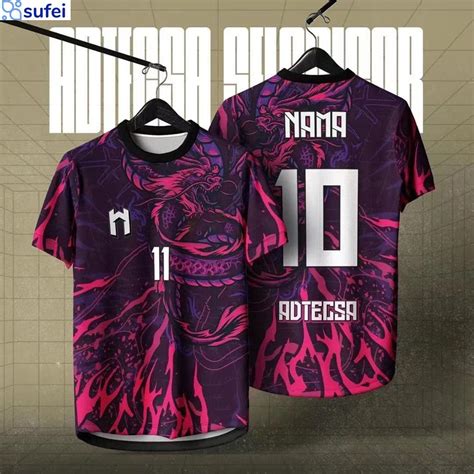 Fullsublimation Jersey Baju Retro Select Lelaki Design Teamwear Dragon