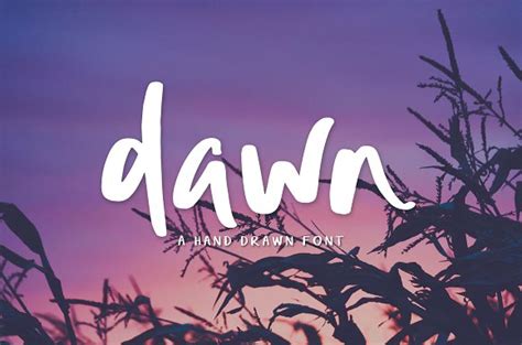 Dawn Hand Drawn Font Free Font