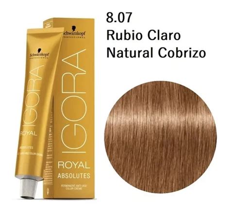 Tintura Igora Rubio Claro Natural Cobrizo Absolutes G Mercadolibre