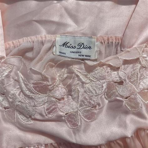 Vintage 60 70s Miss Dior Lingerie Nightgown Cannot Depop